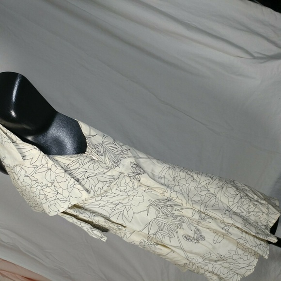 Fumblin foe womens M silk one shoulder tank flower - Picture 3 of 8